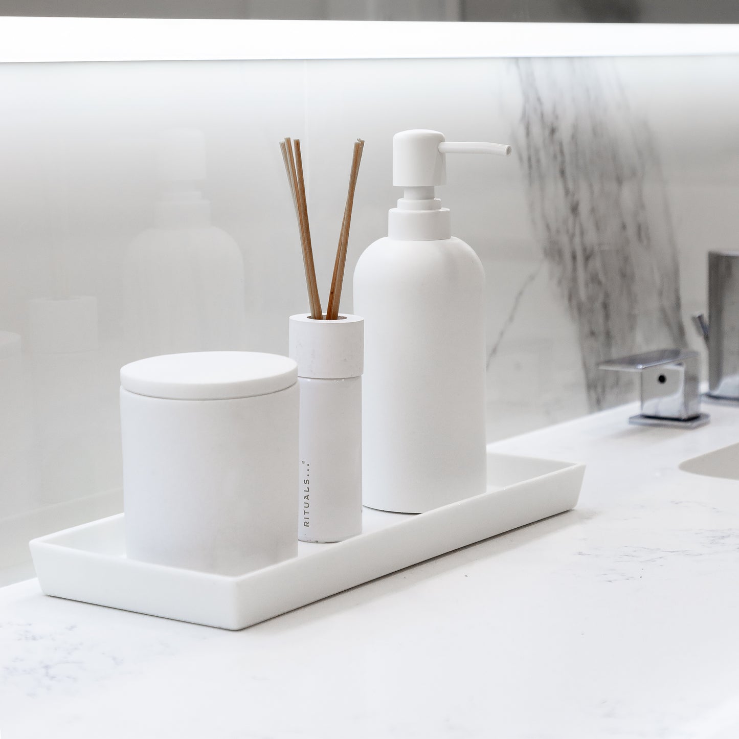 Blanc - White Vanity Tray