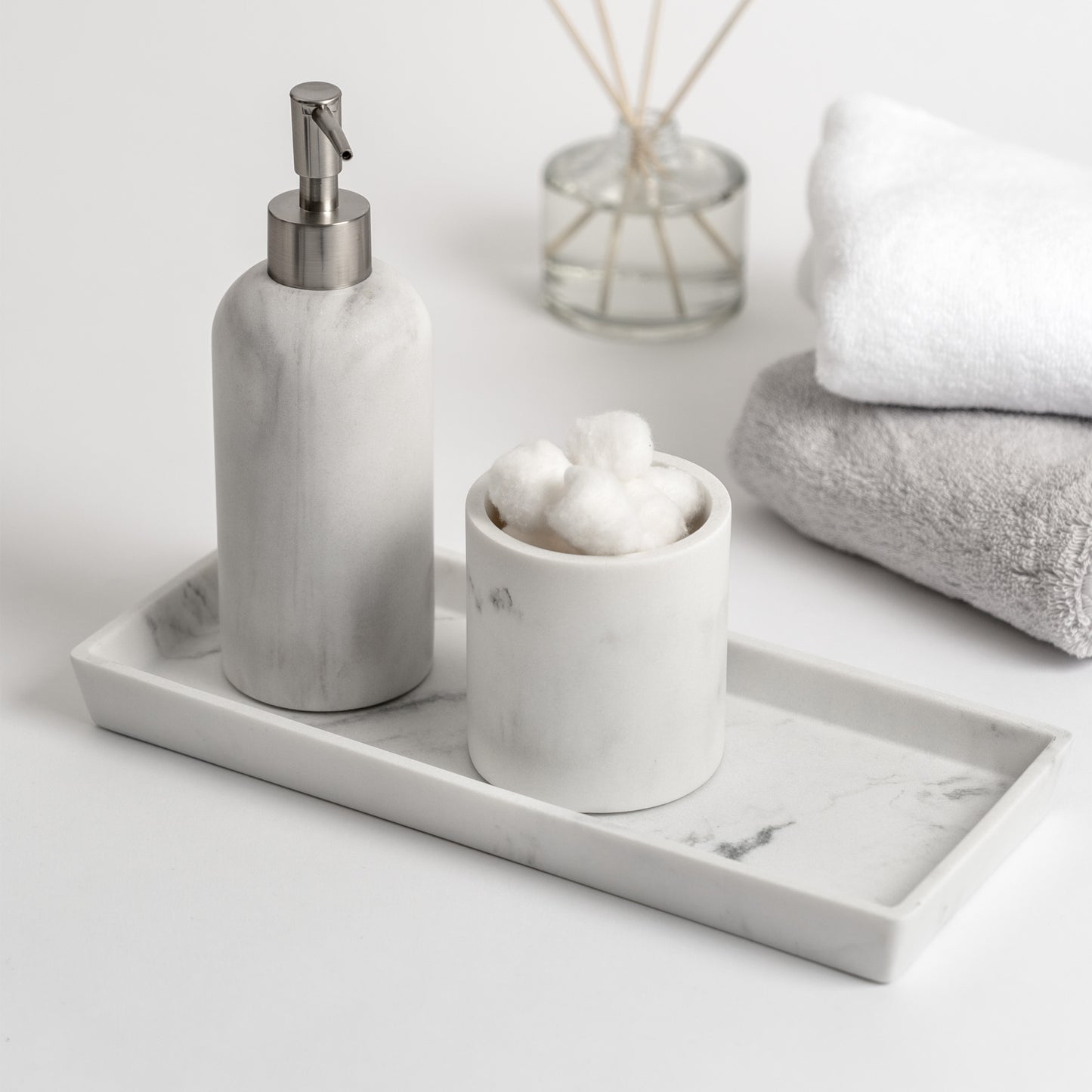 Marble Style Vanity Tray