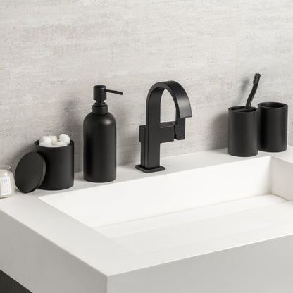 Minuit - Paint Matte Black Bathroom Accessories Set