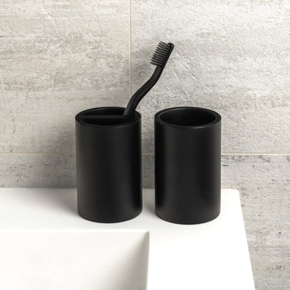 Minuit - Paint Matte Black Bathroom Accessories Set